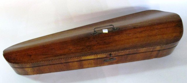 549: ANTIQUE MAHOGANY VIOLIN CASE: : Lot 549